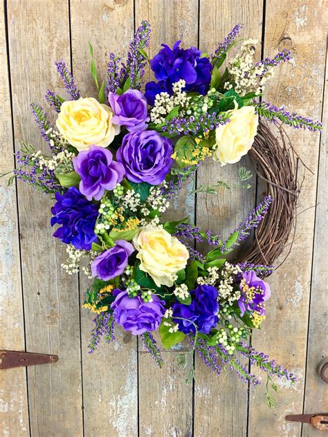 door wreath flowers